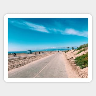 Beachside Road in Los Angeles Sticker